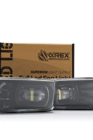 AlphaRex 07-13 Chevrolet Silverado/04-17 Tahoe DoubleTap Dual Color LED Proj Fog Lights - Wt/Ambr Flash Sale