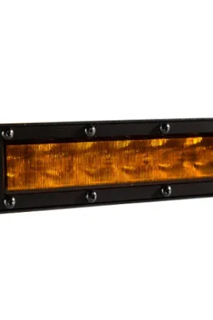 Exclusive Diode Dynamics 6 In LED Light Bar Single Row Straight SS6 - Amber Wide Light Bar (Single)