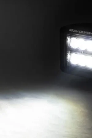 Limited Time 2 Inch Square Cree LED Lights Pair Black Series, Spot Beam Rough Country
