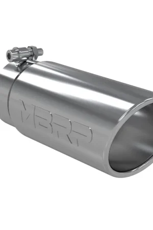 Limited Offer MBRP Universal Tip 4in O.D. Angled Rolled End 3 inlet 10 length