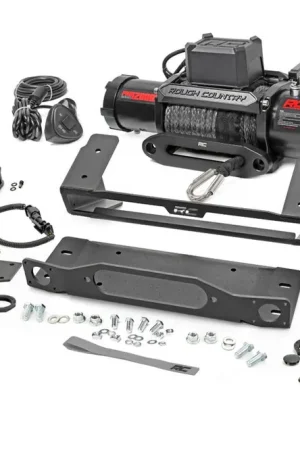 High Winch Mount | All Models | 12000S | 20 Inch Black Single Row LED | Ford Bronco (21-25) Express Delivery