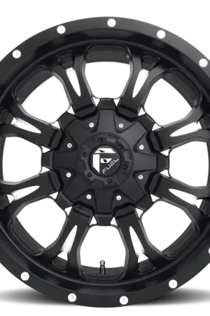 Best Seller Aluminum Wheels 20X9 Krank D517 8 On 170 Matte Black Milled 125.2 Bore 20 Offset Fuel Off Road Wheels