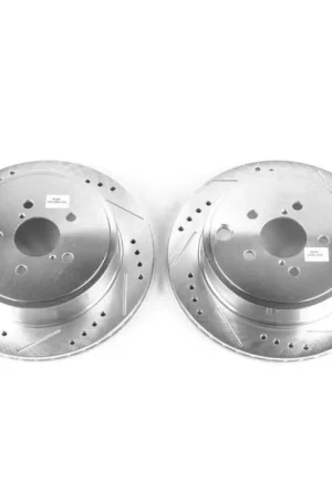 Fresh Stock Power Stop 13-16 Scion FR-S Rear Evolution Drilled & Slotted Rotors - Pair