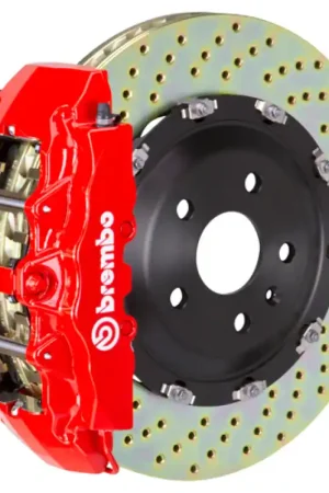 Best Seller Brembo 11-23 Charger w/V8 Exc AWD/SRT8 Fr GT BBK 6Pis Cast 380x34 2pc Rotor Drilled-Red