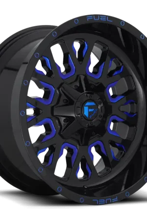 Aluminum Wheels 20X9 Stroke D645 6 On 135/6 On 139.7 Gloss Blue Milled 106.3 Bore 20 Offset Fuel Off Road Wheels Last Chance