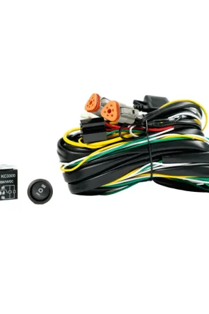 KC HiLiTES Wiring Harness FLEX ERA w/40 AMP Relay & 3 Position LED Rocker Switch (3-Pin Deutsch Con) Sale