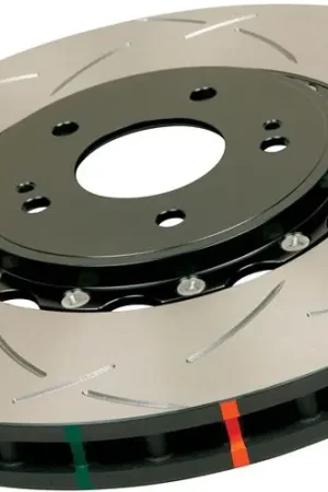 Wholesale DBA 09+ Nissan GTR R-35 Rear Slotted 5000 Series 2 Piece Rotor Assembled w/ Black Hat