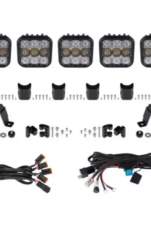 Diode Dynamics Bronco SS5 Pro CrossLink Windshield - White Combo Lightbar Kit Buy Today