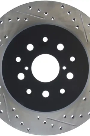 Low Price StopTech 5/93-98 Toyota Supra Left Rear Slotted & Drilled Rotor