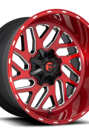 Buy Today Aluminum Wheels 20X10 Triton D691 8 On 180 Candy Red Milled 124.2 Bore -18 Offset Mesh Spoke Fuel Off Road Wheels