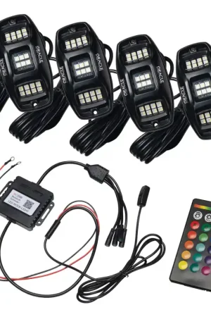 Oracle Underbody RGB+W Wheel Well Rock Light Kit - 4 PCS - ColorSHIFT Limited Offer