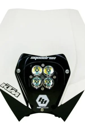 Baja Designs 08-13 KTM Headlight Kit DC w/ Headlight Shell White Squadron Sport Special Discount