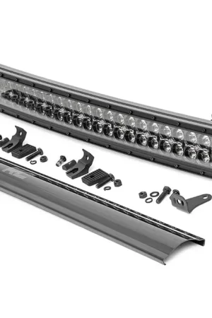 30 Inch Curved CREE LED Light Bar Dual Row Black Series w/Amber DRL Rough Country Buy Today
