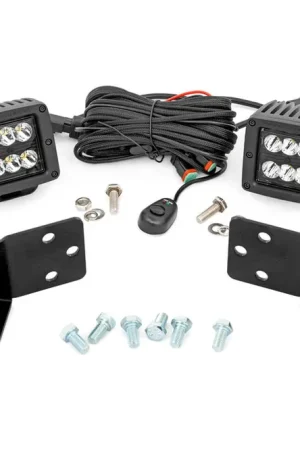 Crafted LED Light Kit | Rear Mount | 2" Black Pair | CFMOTO UFORCE 1000