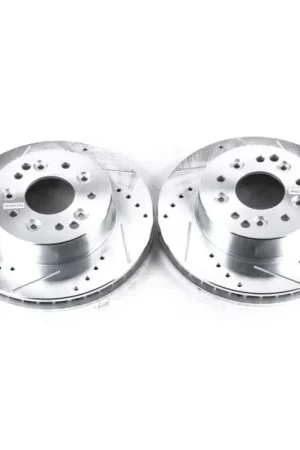 Hot Deal Power Stop 63-82 Chevrolet Corvette Rear Evolution Drilled & Slotted Rotors - Pair