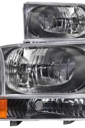 Markdown ANZO 2000-2004 Ford Excursion Crystal Headlights Black
