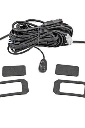 Low Price 3x1.75 Inch Black Series LED Slim Aux | SAE Fog | Flush Mount | Pair