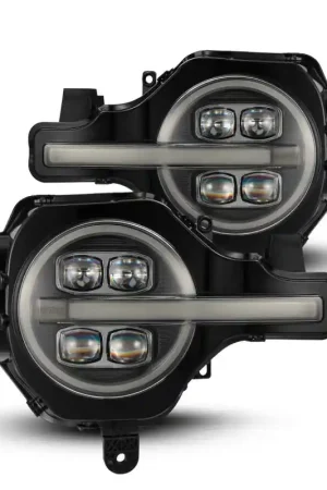 AlphaRex 21-23 Ford Bronco NOVA LED Projector Headlights Black Best Choice