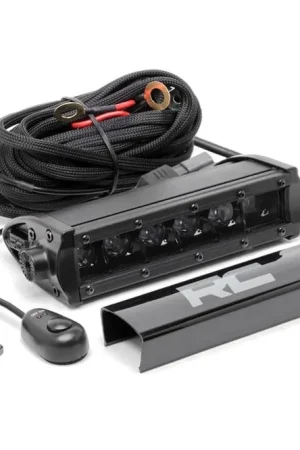 6 Inch CREE LED Light Bar Single Black Series Rough Country Today Only