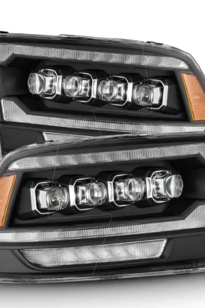 Big Sale AlphaRex 09-18 Dodge Ram 2500 NOVA LED Proj Headlights Plank Style Design Black w/ Activation Light