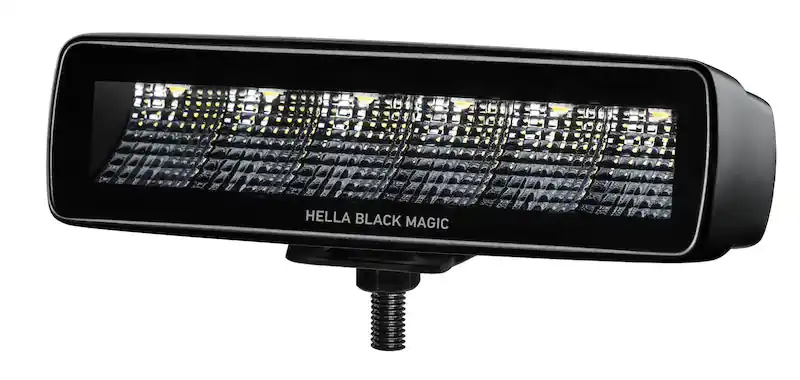 Hella Universal Black Magic 6 L.E.D. Mini Light Bar - Flood Beam Free Returns