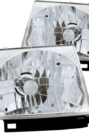 Modern ANZO 1997-2000 Toyota Tacoma Crystal Headlights Chrome