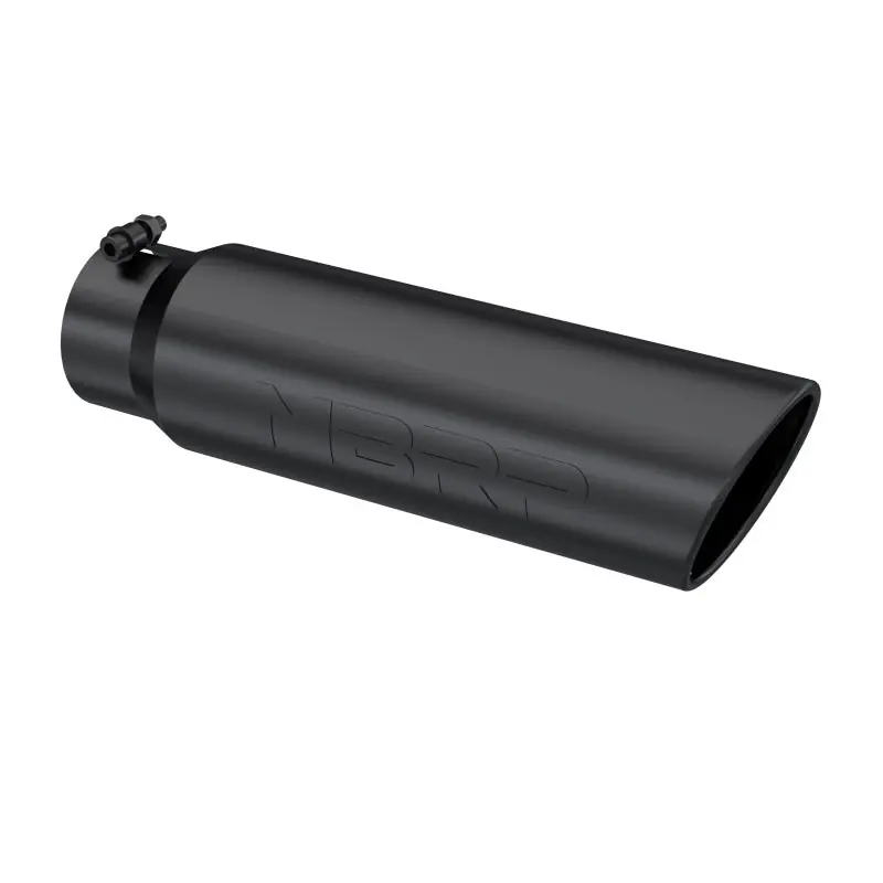 MBRP Universal 5in OD Angled Rolled End 4in Inlet 18in Length Black Finish Exhaust Tip Factory Price