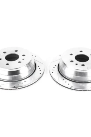Clearance Power Stop 15-19 Chevrolet Colorado Rear Evolution Drilled & Slotted Rotors - Pair
