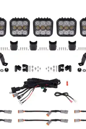 Diode Dynamics Bronco SS5 Sport CrossLink Windshield - White Combo Lightbar Kit Shop Now