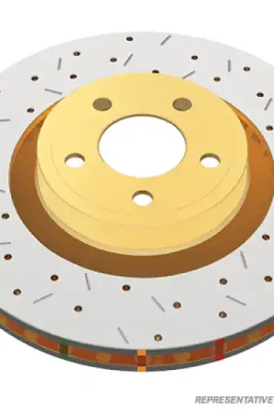 Fresh Stock DBA 12+ Subaru/Scion BRZ/FR-S (US Spec)/ 08-13 WRX Rear Cross Drilled Slotted 4000 Series Rotor