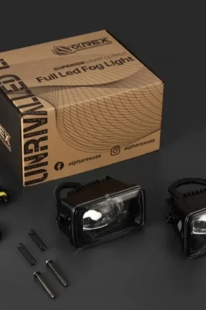 AlphaRex 15-20 Ford F150/17-22 Super Duty DoubleTap Dual Color LED Projector Fog Lights Brand New