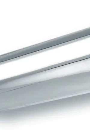 Borla 2.25in Inlet 4in Round Rolled Angle Cut x 12in Long Embossed Exhaust Tip Modern