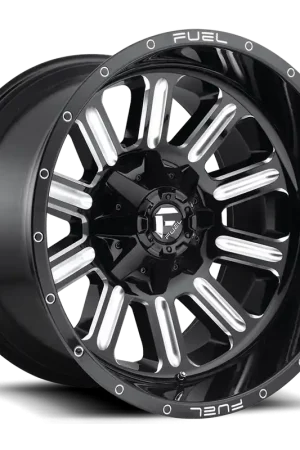 Aluminum Wheels 20X12 Hardline D620 5 On 114.3/5 On 127 Gloss Black/Milled 78.1 Bore -44 Offset Fuel Off Road Wheels Clearance