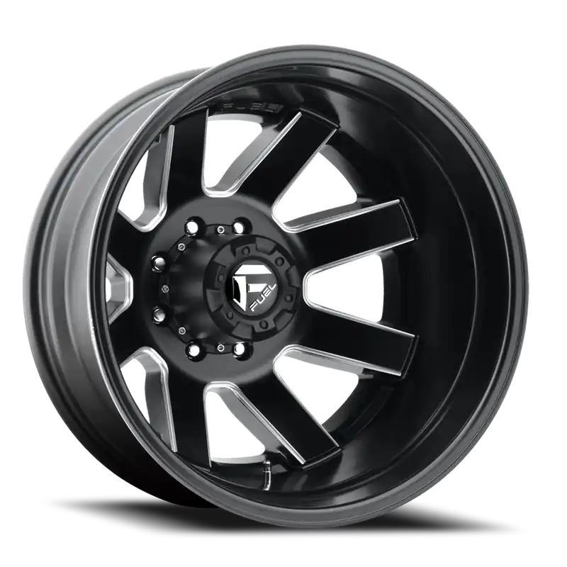 Dually Wheels 22X8.3 Maverick Dually D538 8 On 200 Black Milled 142 Bore -201 Offset 7 Spoke Outer Dually Fuel Off Road Wheels Place Order