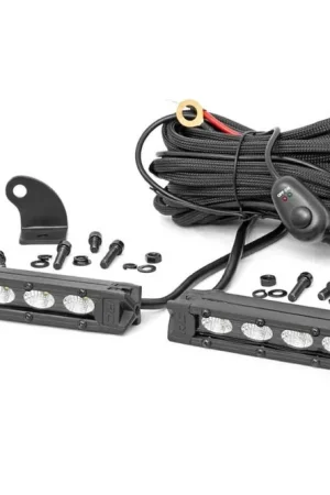 Limited Edition 6-inch Slimline Cree LED Light Bars Pair Black Series Rough Country