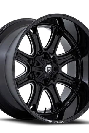 Latest Aluminum Wheels 20X9 Darkstar FC853BE 8 On 180 Gloss Black Milled 124.2 Bore 1 Offset Fuel Off Road Wheels
