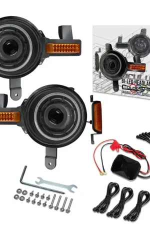 New Arrival Oracle 2021+ Ford Bronco Oculus Bi-LED Projector Headlights - ColorSHIFT LED