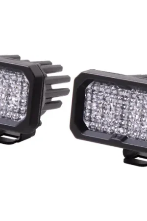 Diode Dynamics Stage Series 2 In LED Pod Sport - White Flood Standard RBL (Pair) Free Shipping