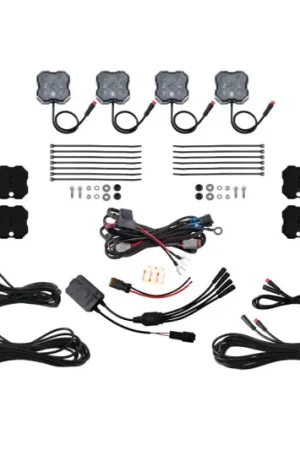 Diode Dynamics RGBW Rock Light Installer Magnet Mount Kit w/Controller (4-pack) Cheap