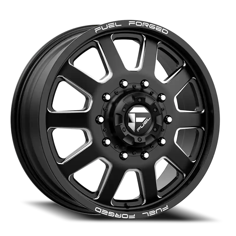 Dually Wheels 20X8.25 FF09D Dually DE09 BK 10 On 225 Matte Black Milled 170.1 Bore 105 Offset Front Dually Fuel Off Road Wheels Weekend Sale