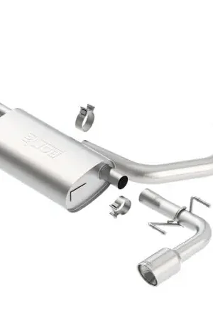 Exclusive Offer Borla 03-09 Mazda RX-8 1.3L Single Round Rolled Angle-Cut Cat-Back Exhaust