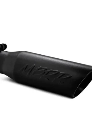 MBRP Universal Tip 3.5 O.D. Dual Wall Angled 2.5 inlet 12 length - Black Finish Free Delivery