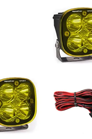 Baja Designs Squadron Sport Work/Scene Pair LED Light Pods - Amber Direct From Factory