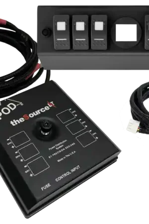 Mega Sale Spod 07-08 Jeep Wrangler JK SourceLT w/ Genesis Adapter and Red LED Switch Panel