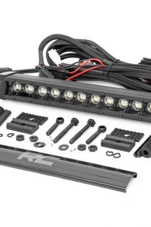 12 Inch CREE LED Light Bar Single Row Black Series w/Cool White DRL Rough Country Best Seller