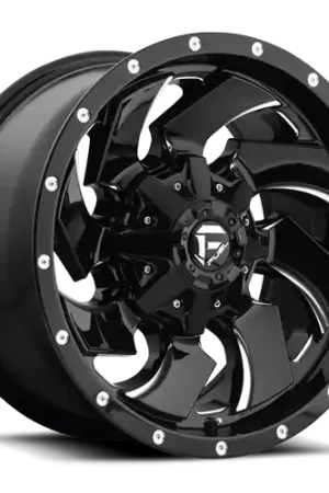 Aluminum Wheels 17X9 Cleaver D574 5 On 114.3/5 On 127 Gloss Black/Milled 78.1 Bore -12 Offset 8 Spoke Fuel Off Road Wheels Luxury