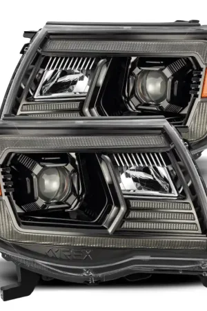 Special Offer AlphaRex 05-11 Toyota Tacoma PRO-Series Projector Headlights Plank Style Design Alpha Black w/DRL