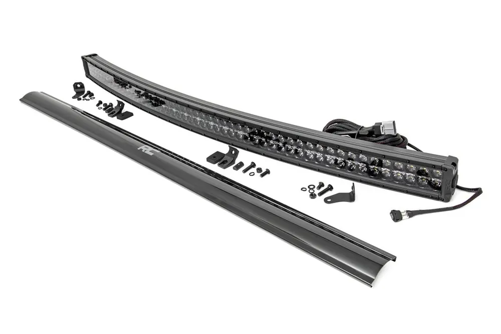 54 Inch Curved CREE LED Light Bar Dual Row Black Series w/Cool White DRL Rough Country Seasonal Sale
