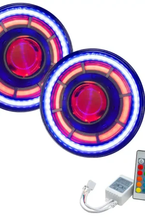 Viral ORACLE Lighting 0718 Jeep Wrangler JK Oculus 7in ColorSHIFT Bi-LED Projector Headlights