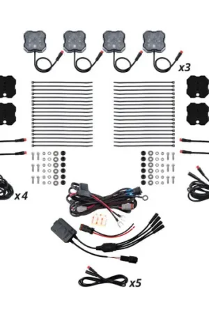 Diode Dynamics RGBW Rock Light Installer Magnet Mount Kit w/Controller (12-pack) Top Rated